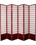 6 Panel Rosewood Shoji Screen N388138