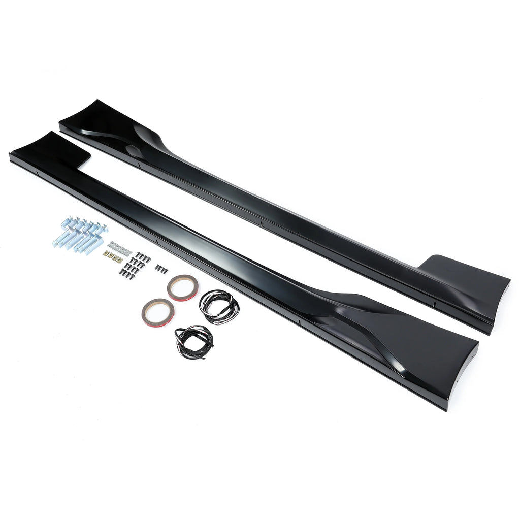 Black ABS Side Skirts for Subaru BRZ Scion FR-S Toyota 86 Coupe 2-Door P801310
