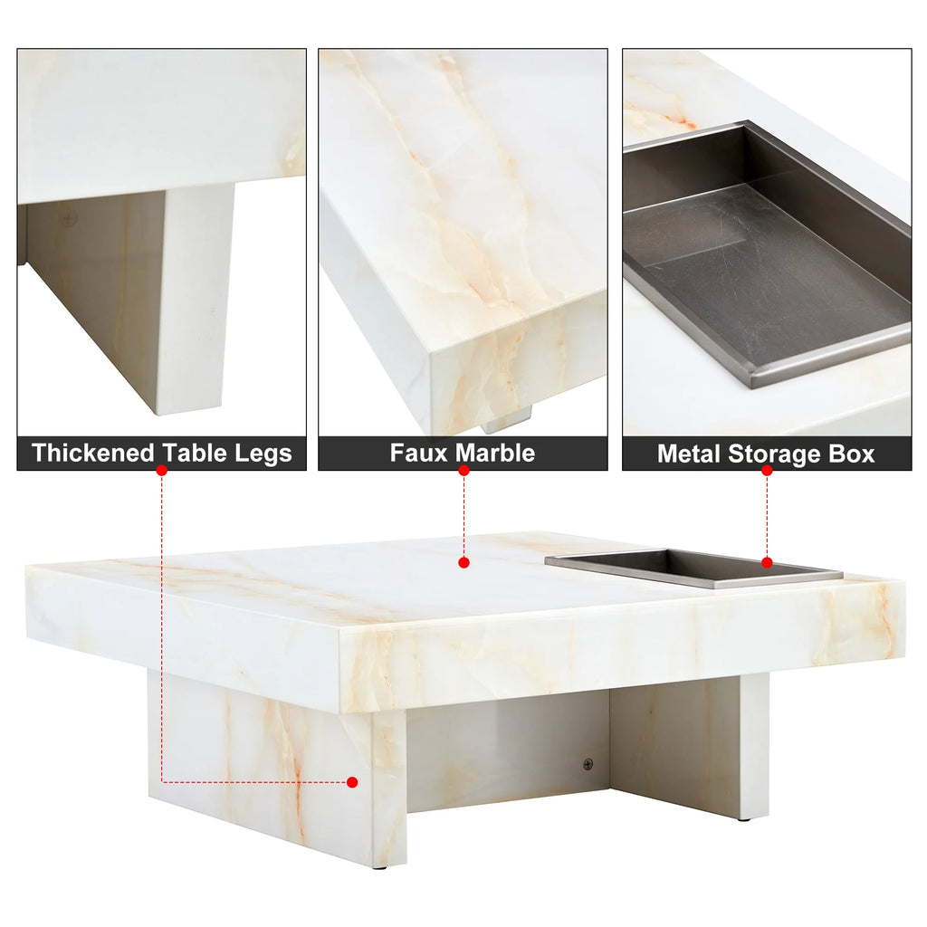 Imitation Marble Coffee Table A25086