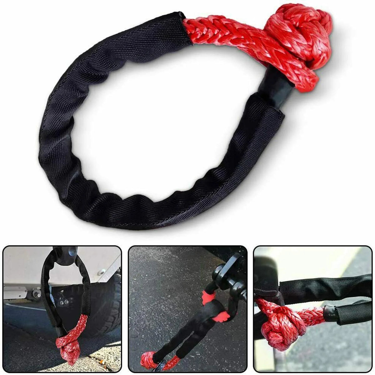 Red Soft Shackle 1/2 38000lbs Breaking Strength Y667