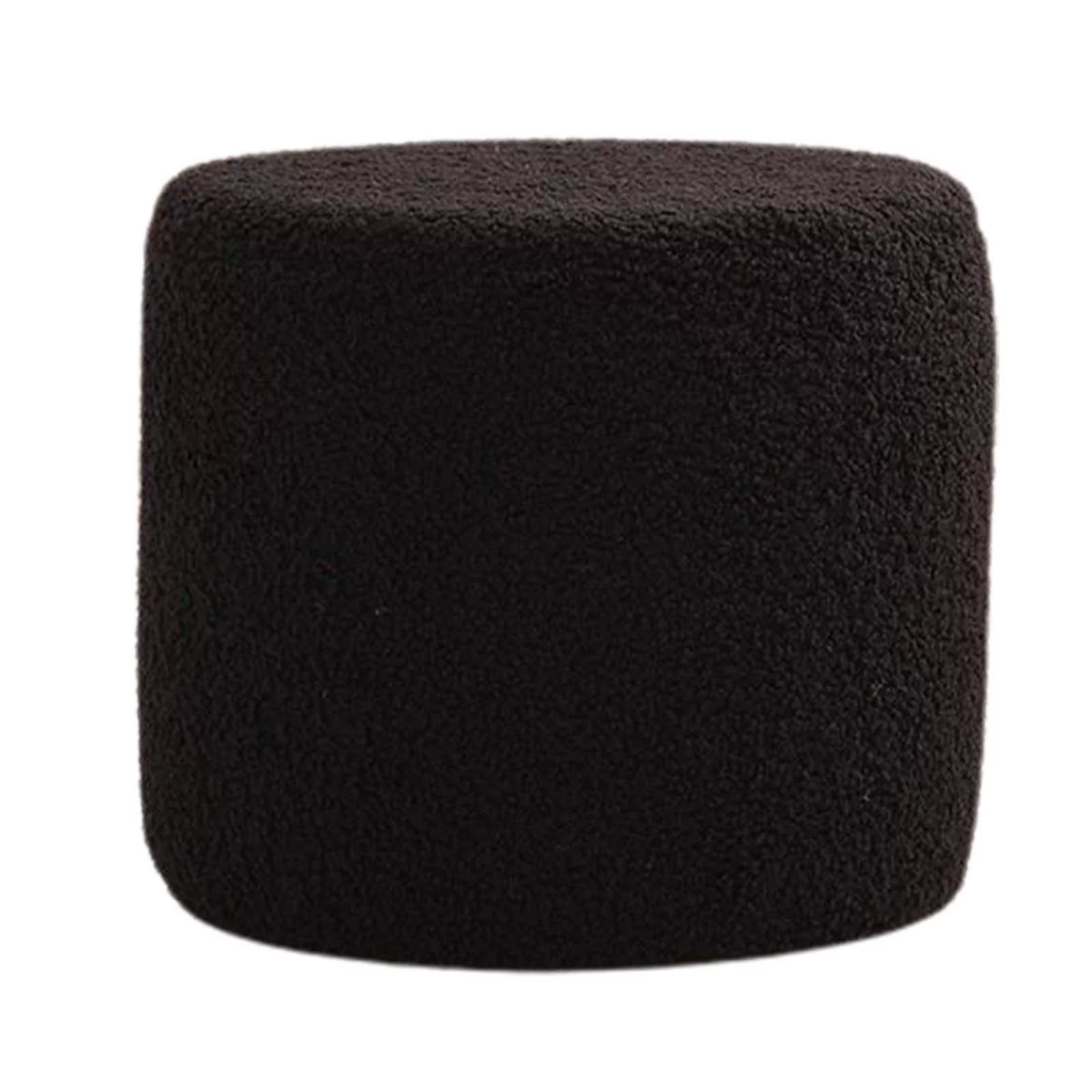 Black Small Footstool Ottoman L7851