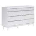 White 9 Drawer Solid Wood Dresser T683849