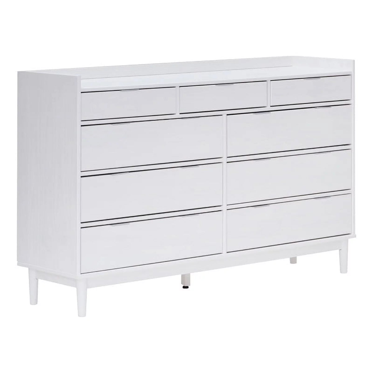 White 9 Drawer Solid Wood Dresser T683849