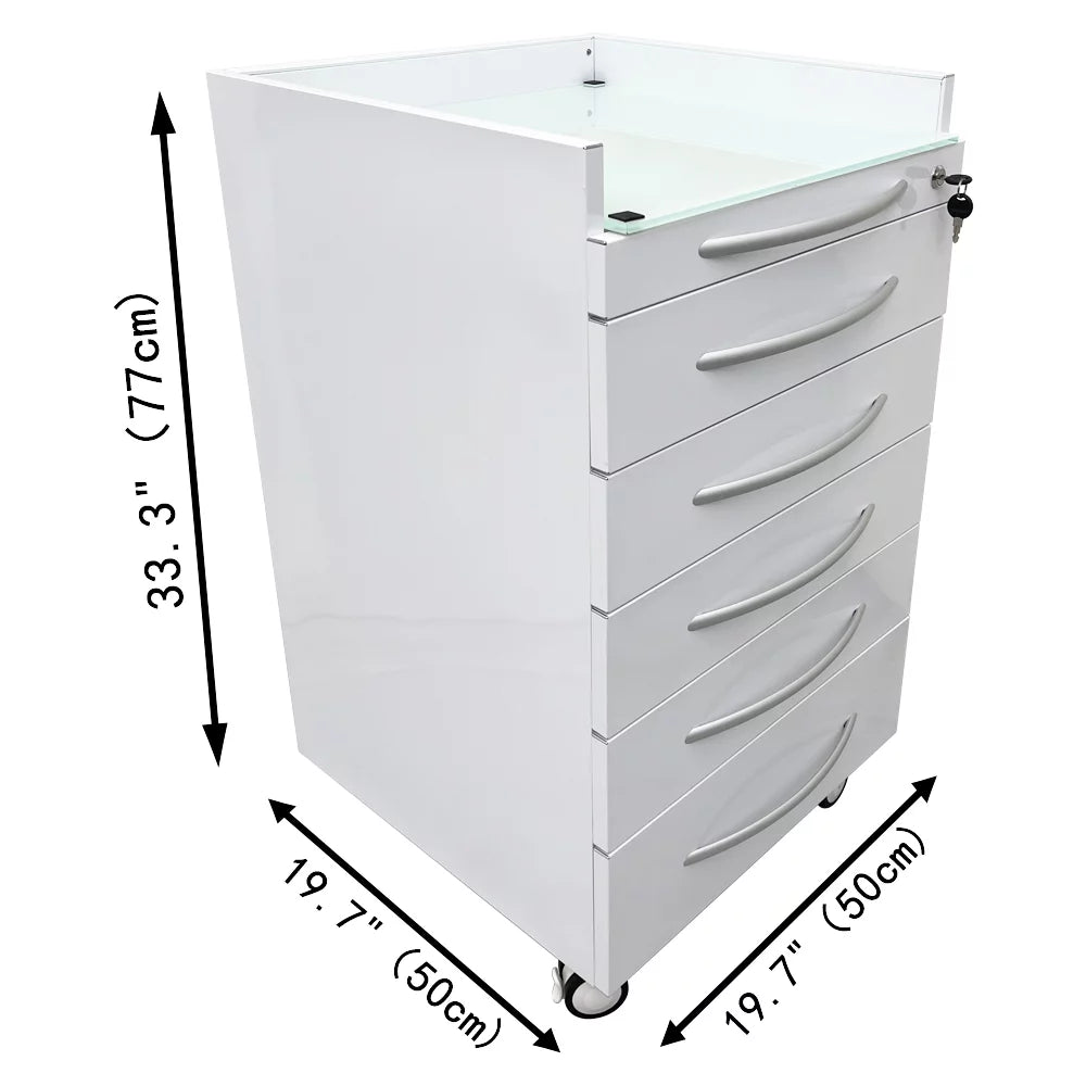Stainless Steel Mobile 5 Drawers Cabinet B418