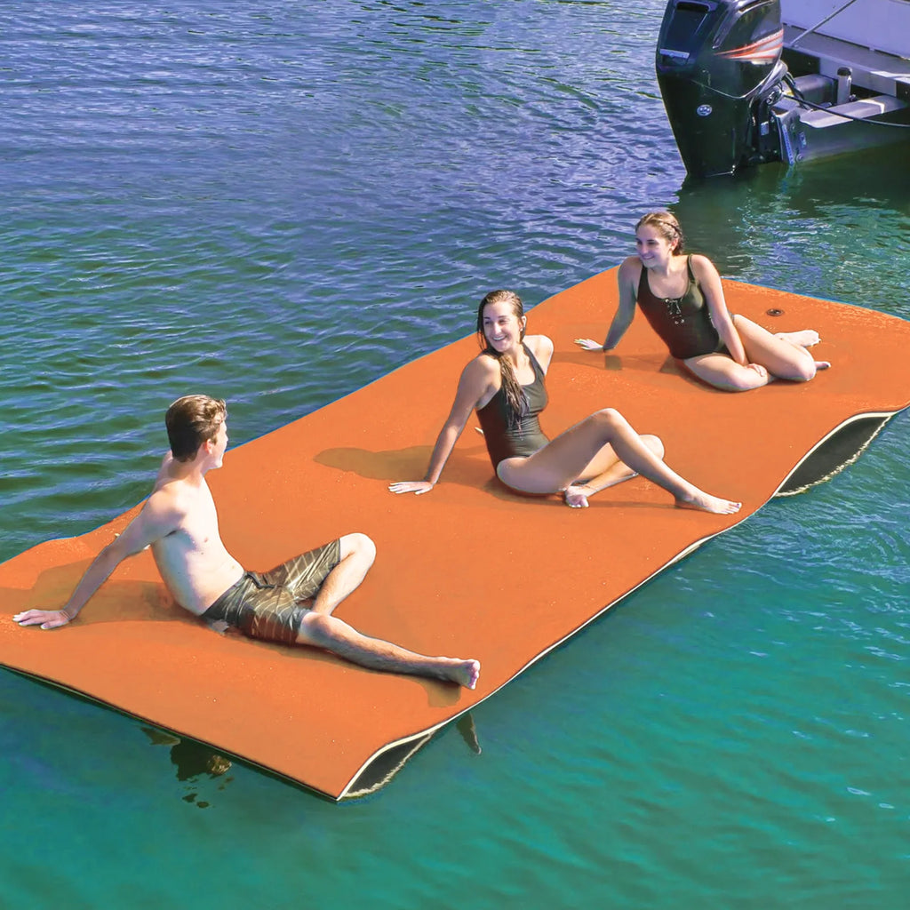 8' x 6' Orange XPE Foam Floating Water Mat G793