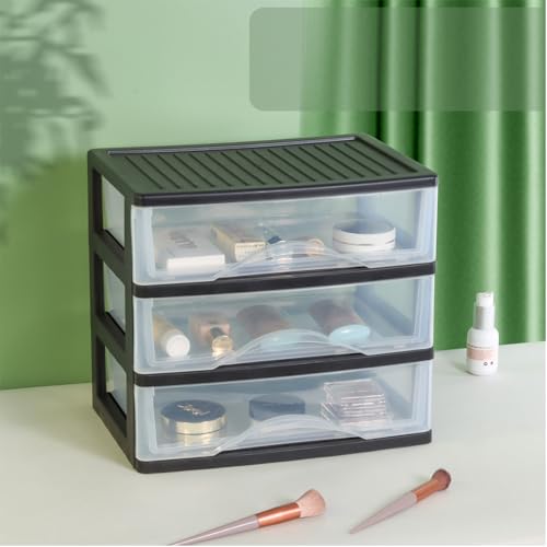 Medium 4 Drawer Clear Stacking Desktop Organizer E187070