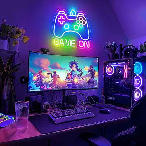 Dimmable USB Powered Gamepad Shaped Neon Sign T619989