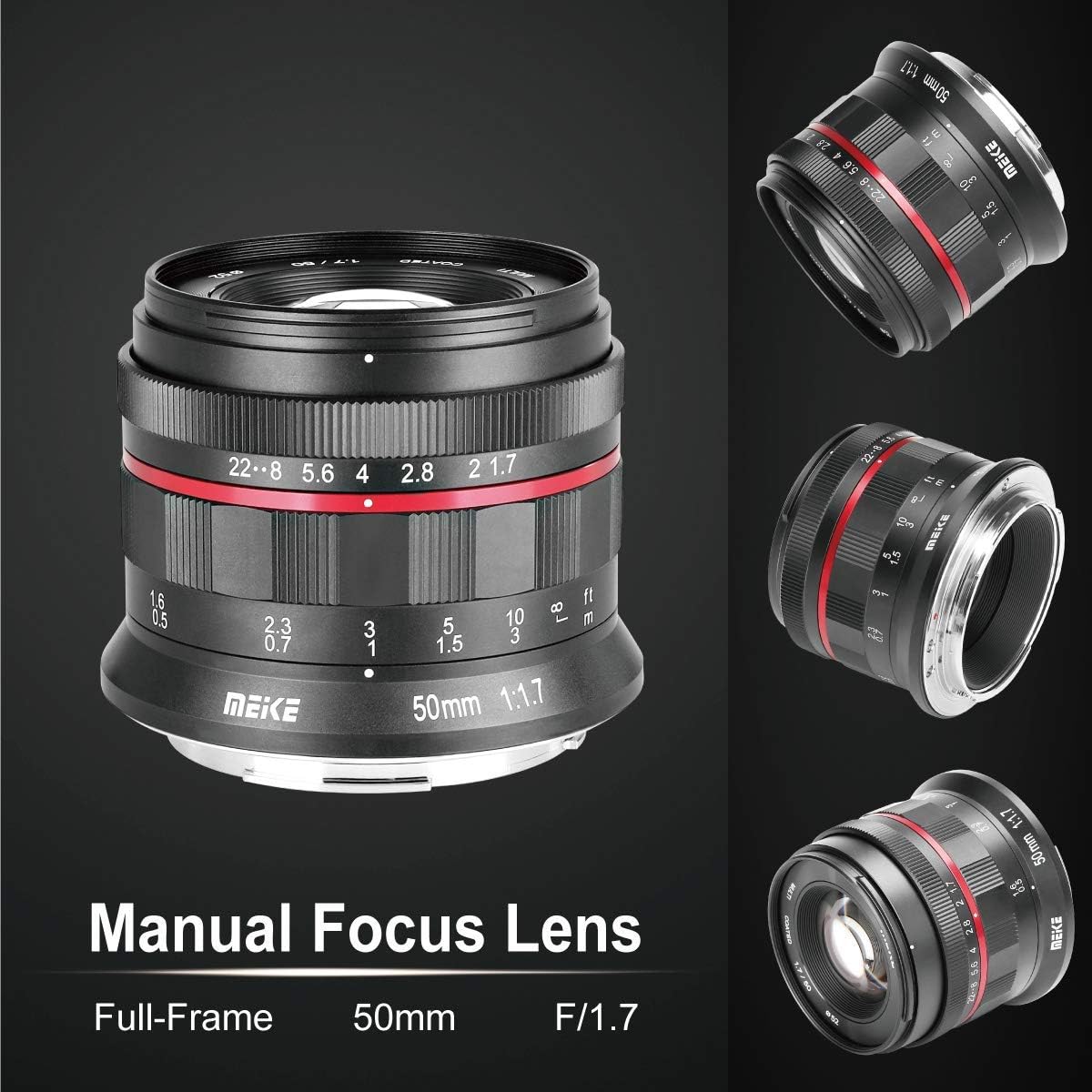 50mm F1.7 Full Frame Manual Focus Prime Lens U837148