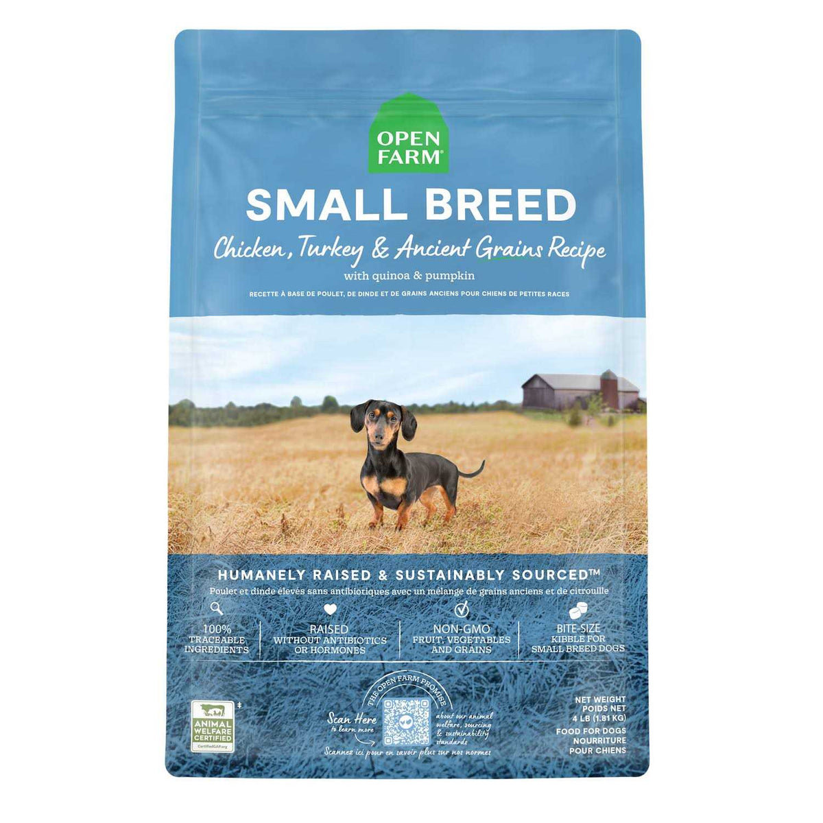 Pasture Raised Lamb Ancient Grains Dry Dog Food W9657