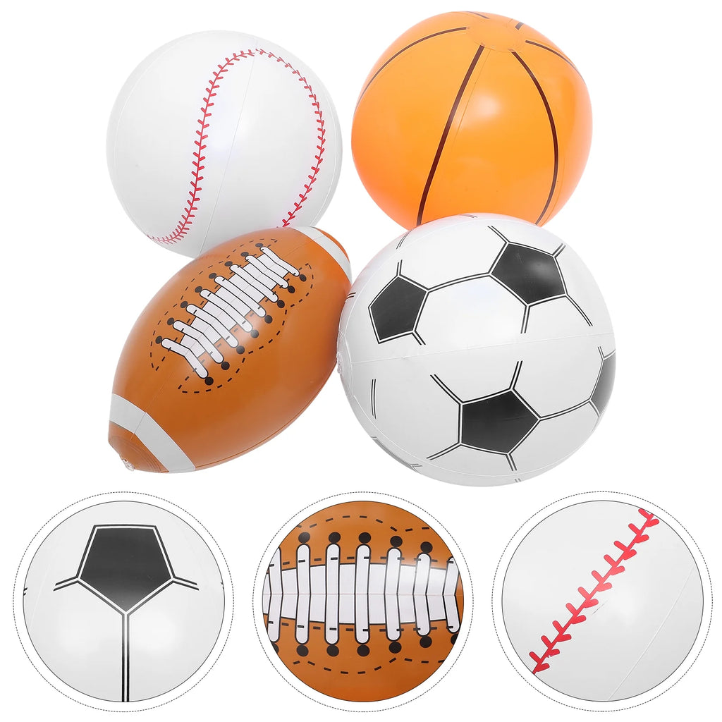 Inflatable Beach Ball Set of 4 R423842