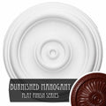 12x22OD x 1x22P Hand-Painted Brushed Mahogany Ceiling Medallion U252025