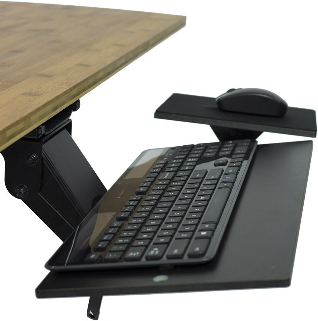 Black Adjustable Under-Desk Keyboard Tray J60959