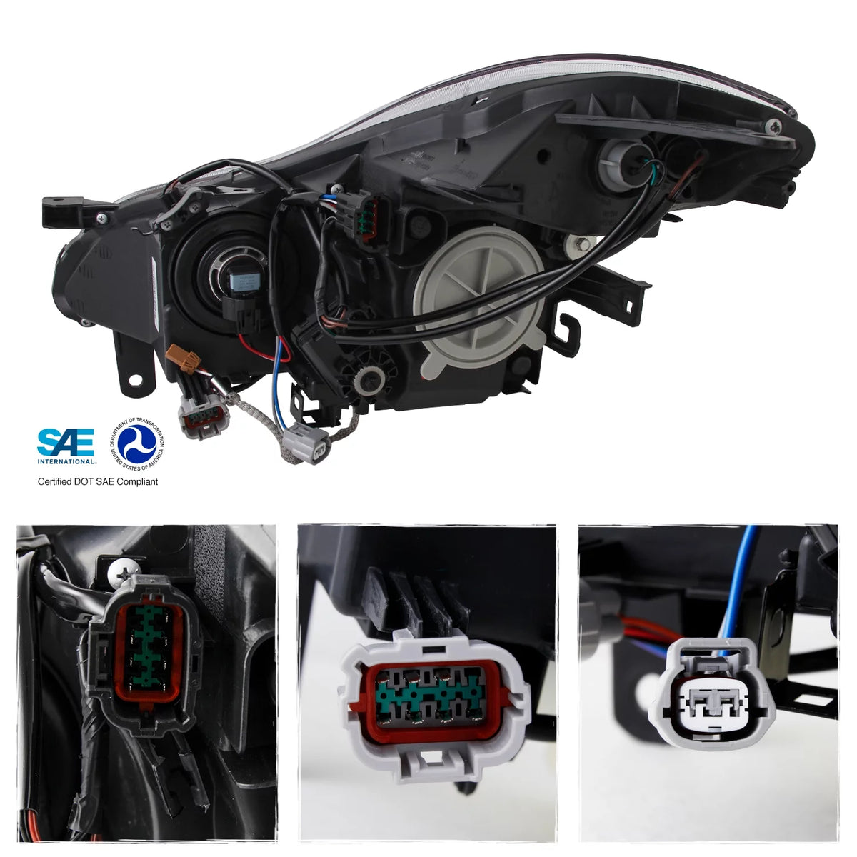 Chrome Projector Headlight Passenger Right H921