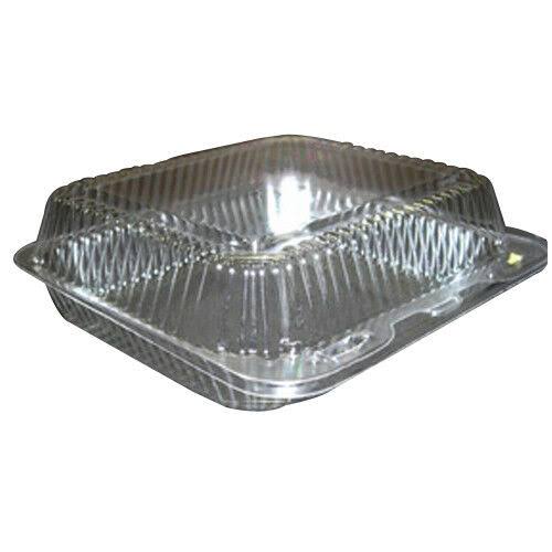 Clear Plastic Food Container 7 inch x 6 inch x 2.625 inch B858810