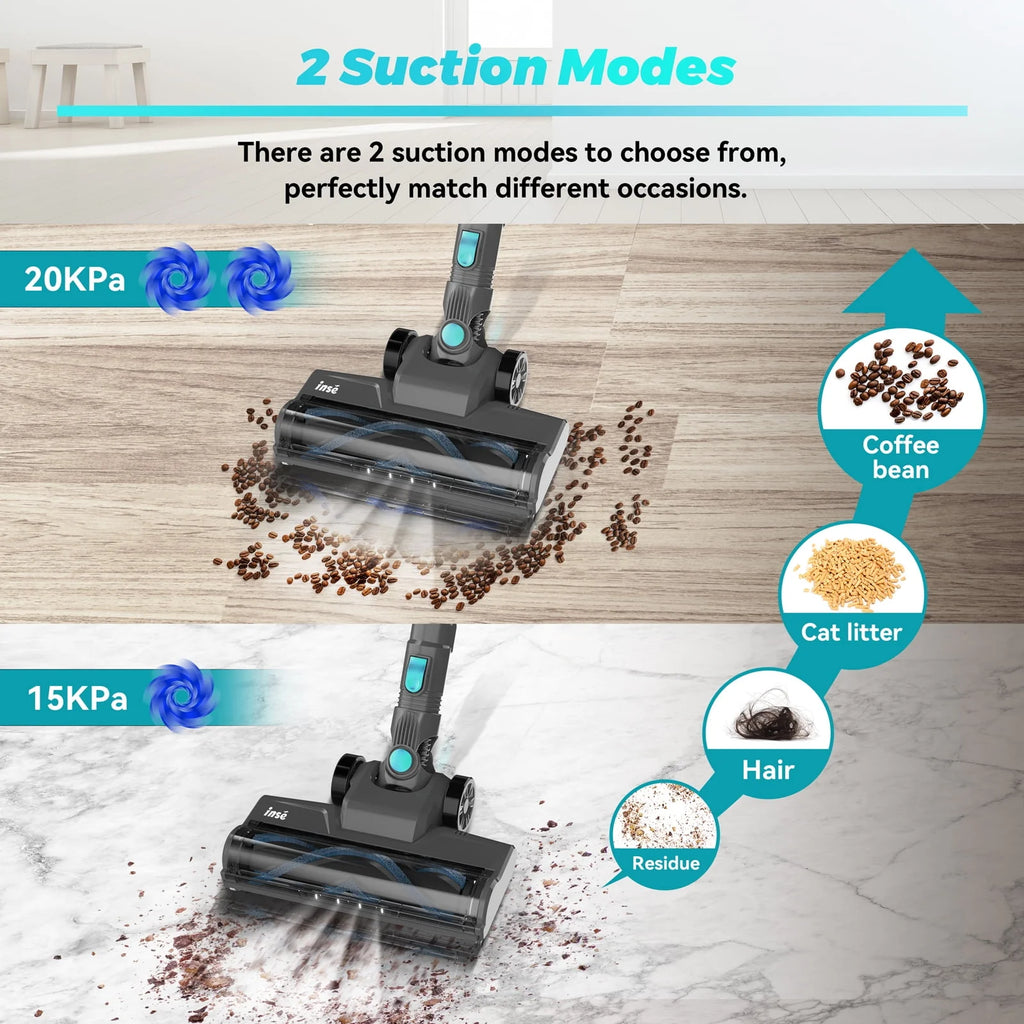 Cordless Vacuum Cleaner 6-in-1 Stick Vacuum 20kPa Lightweight J3943