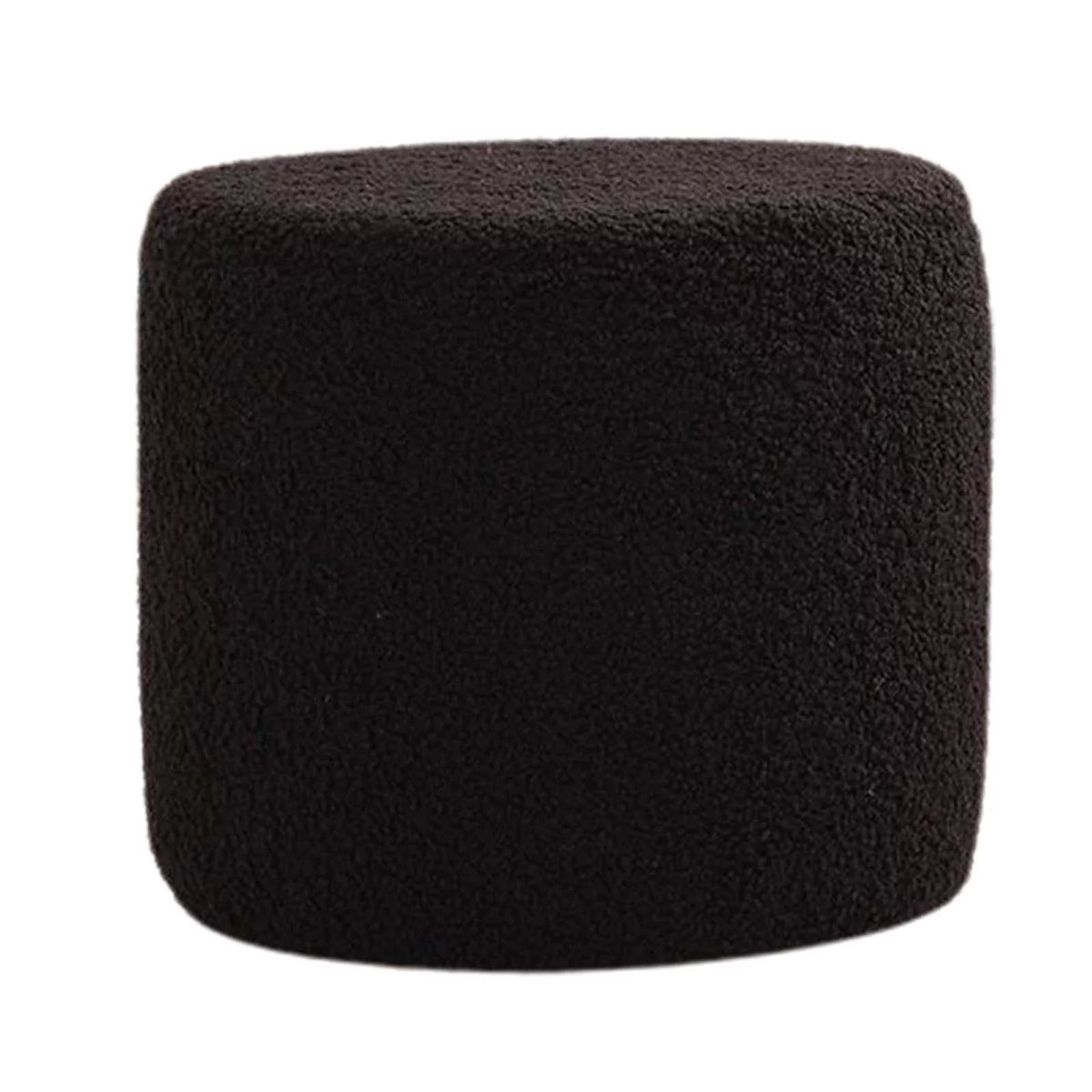 Black Small Footstool Ottoman L7851