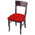 Dark Cherry Finish Chair with Canter Red Seat C423
