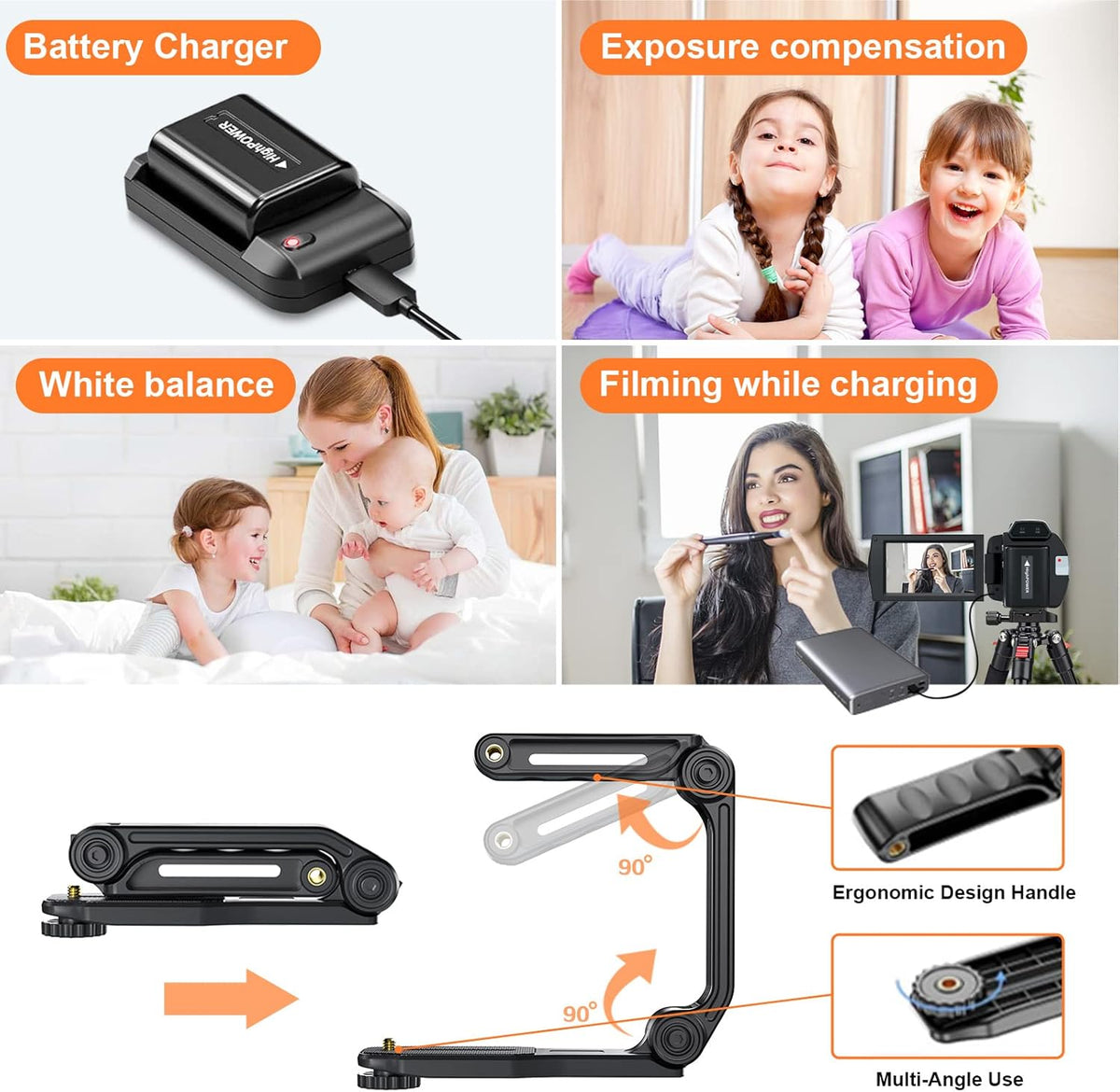 4K Video Camera Camcorder with Anti-Shake, 48MP WiFi 3 Inch IPS Touch Screen 16X Zoom Digital Camera Recorder with IR Night Version, Battery Charger, Microphone X991865