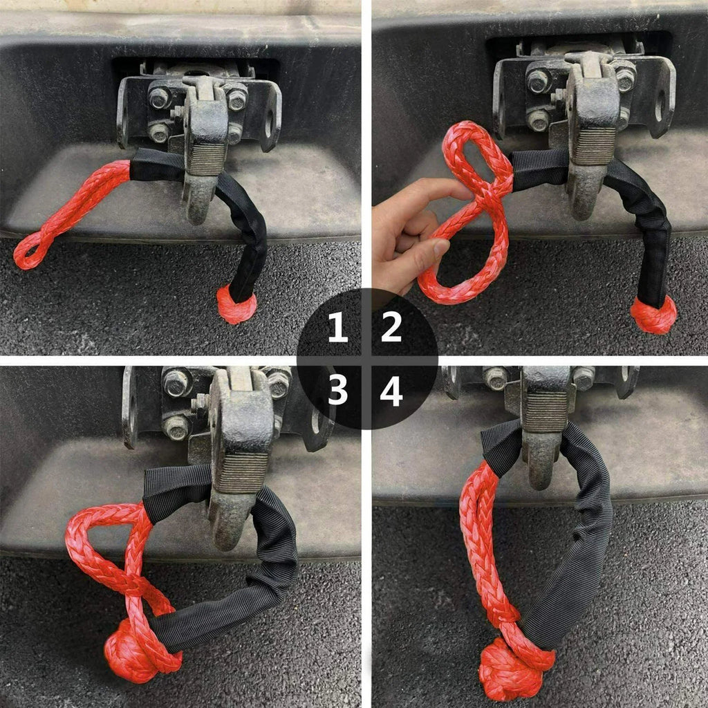 Red Soft Shackle 1/2 38000lbs Breaking Strength Y667