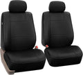 Tan PU Leather Car Front Bucket Seat Covers J61224