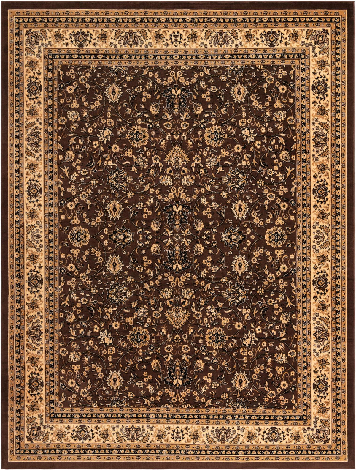 10' x 13' Brown Medium Rug P5310