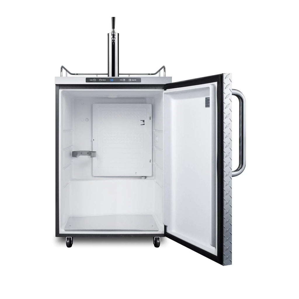 24" Stainless Steel Outdoor Beer Dispenser with Single Tap K33490