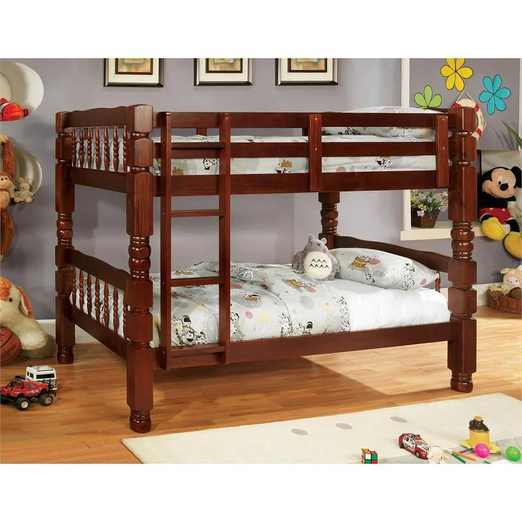 Wood Twin Over Twin Bunk Bed W979