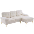 White Convertible Sectional Sofa S970091