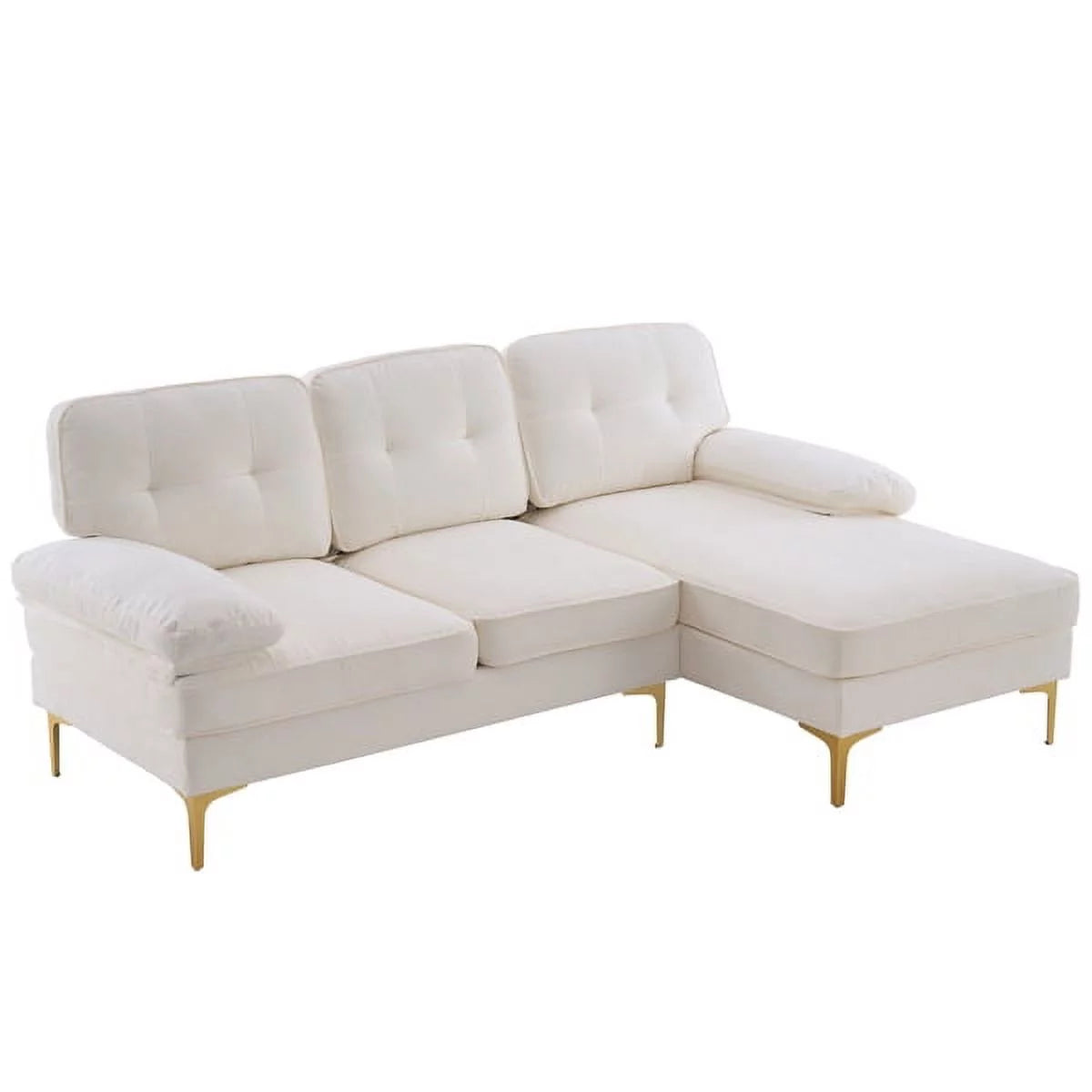 White Convertible Sectional Sofa S970091