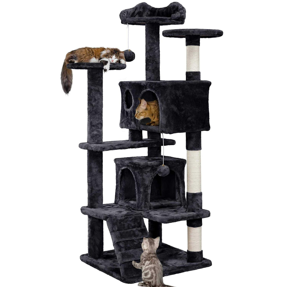 54in Cat Tree Tower Condo Scratch Post H673212