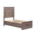 Contemporary Wood Full Storage Bed W838