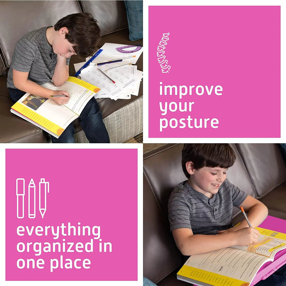 Pink Folding Lap Desk T9598