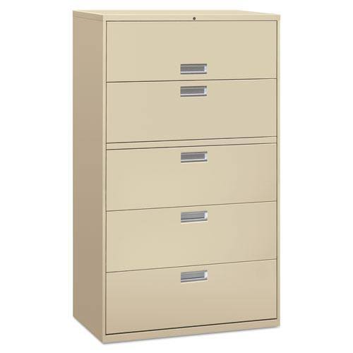Charcoal Five-Drawer Lateral File Cabinet F247