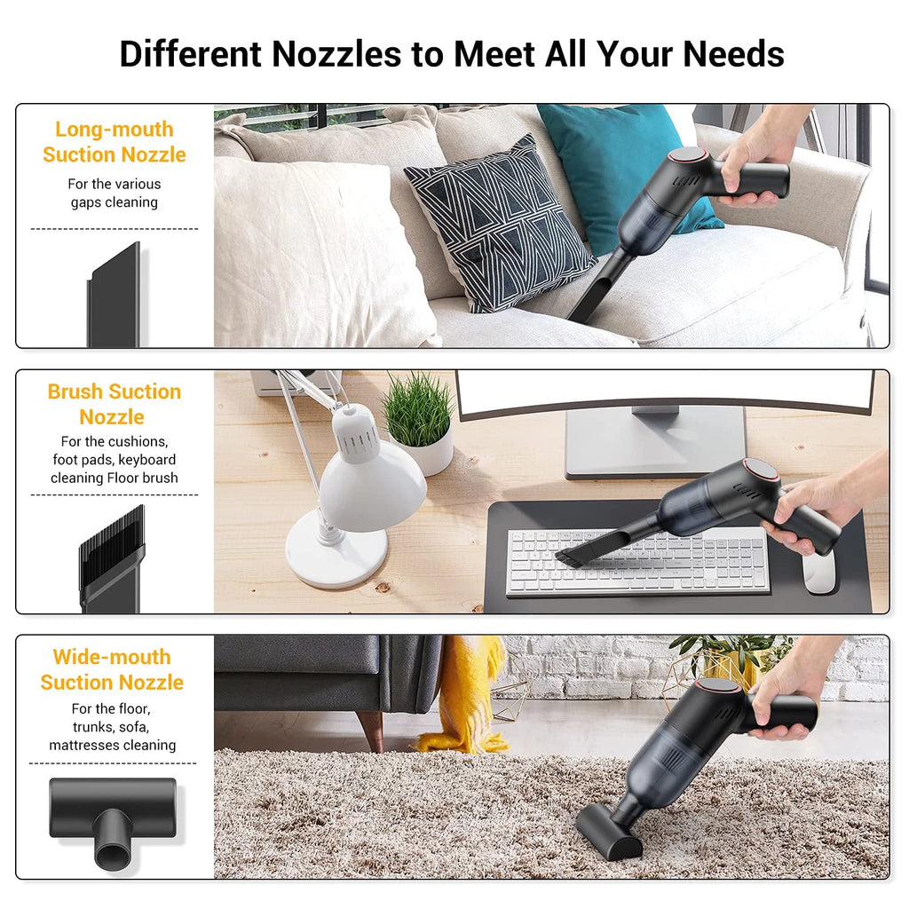 Lightweight Handheld Vacuum Cleaner with Strong Suction U478099