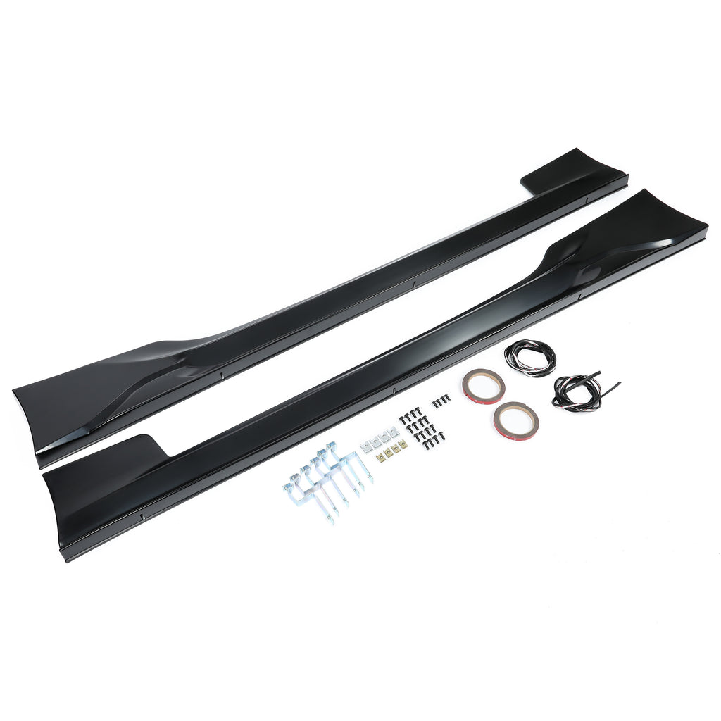 Black ABS Side Skirts for Subaru BRZ Scion FR-S Toyota 86 Coupe 2-Door P801310
