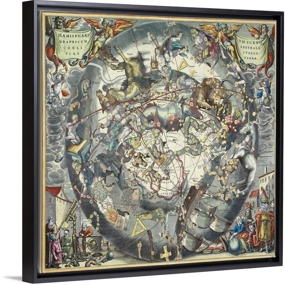 Black Float Frame Canvas Art - 20 x 20 N431