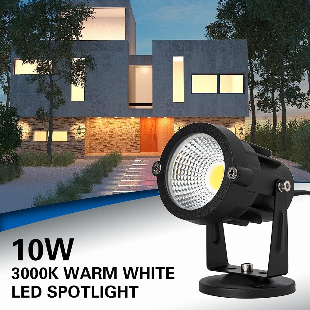 4 Pack 10W LED Spot Lights Warm White X3098