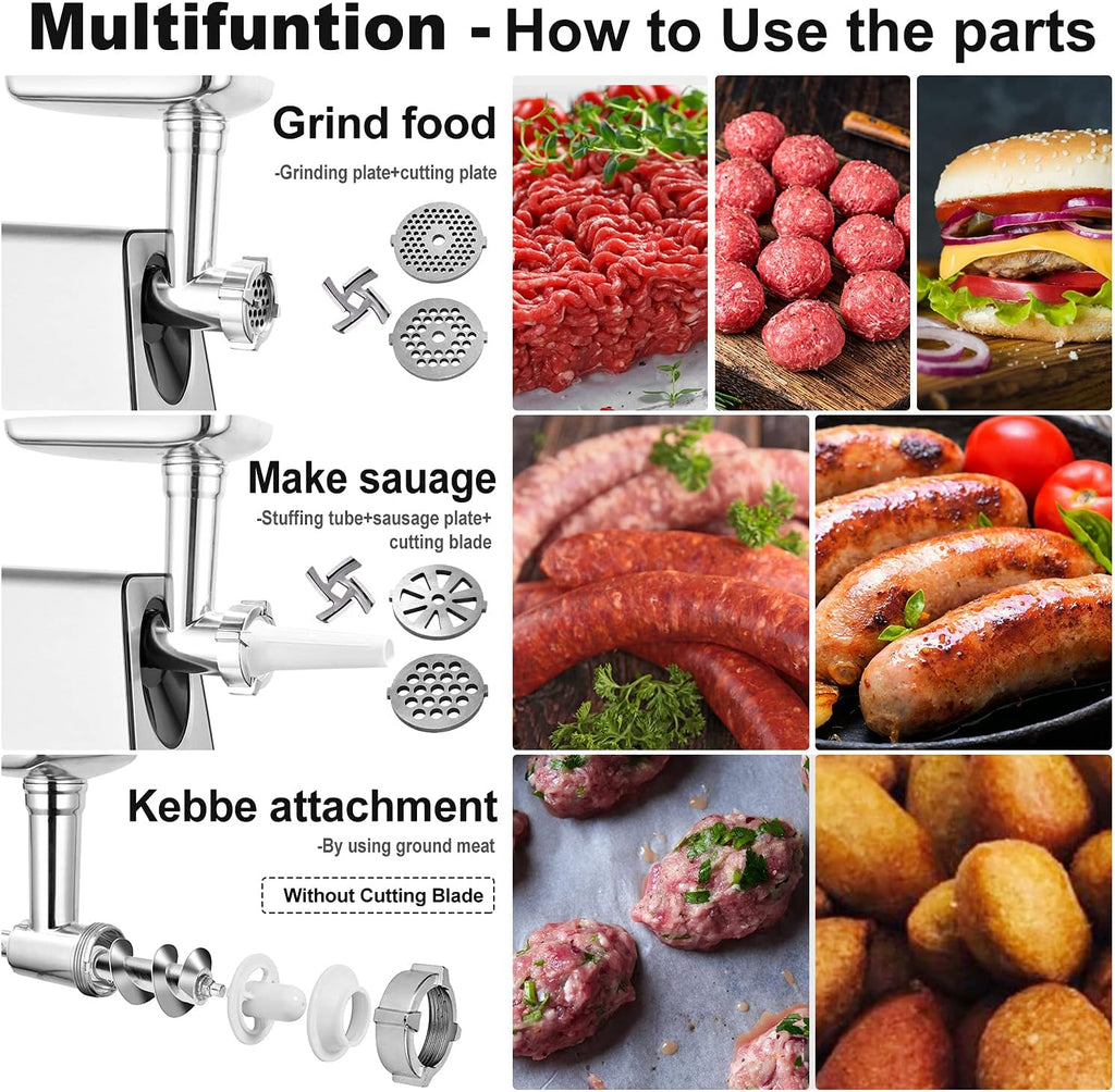 350W Electric Meat Grinder with 4 Sizes Plates O92905