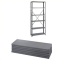 Steel 6 Pack Shelving Kit with Posts 12 x 36 in Gray J32621