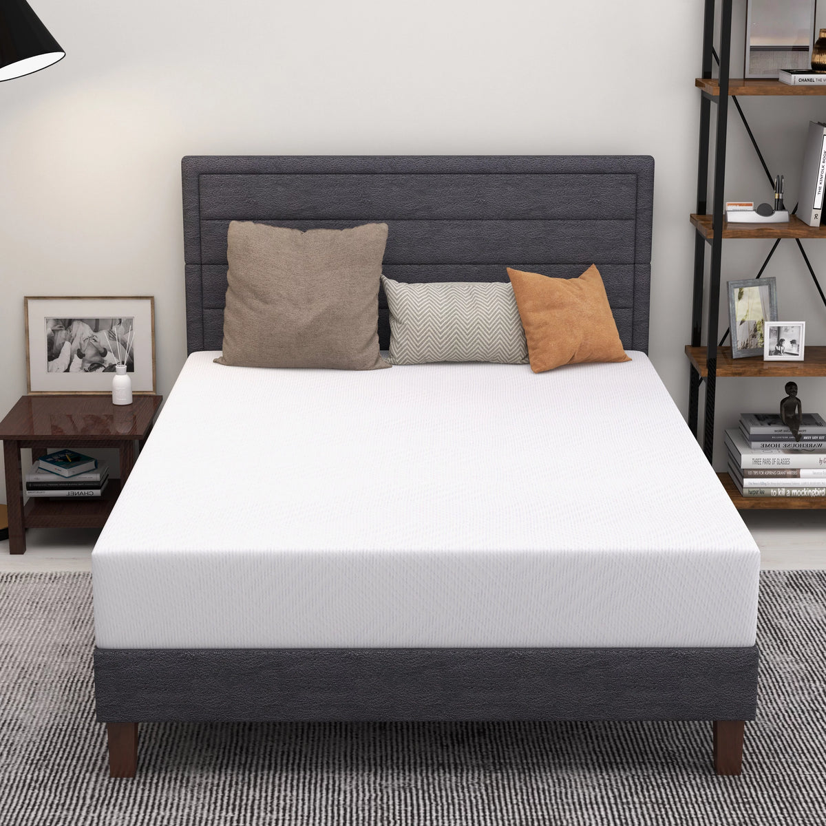 Twin Size Green Tea Gel Memory Foam Mattress P715449