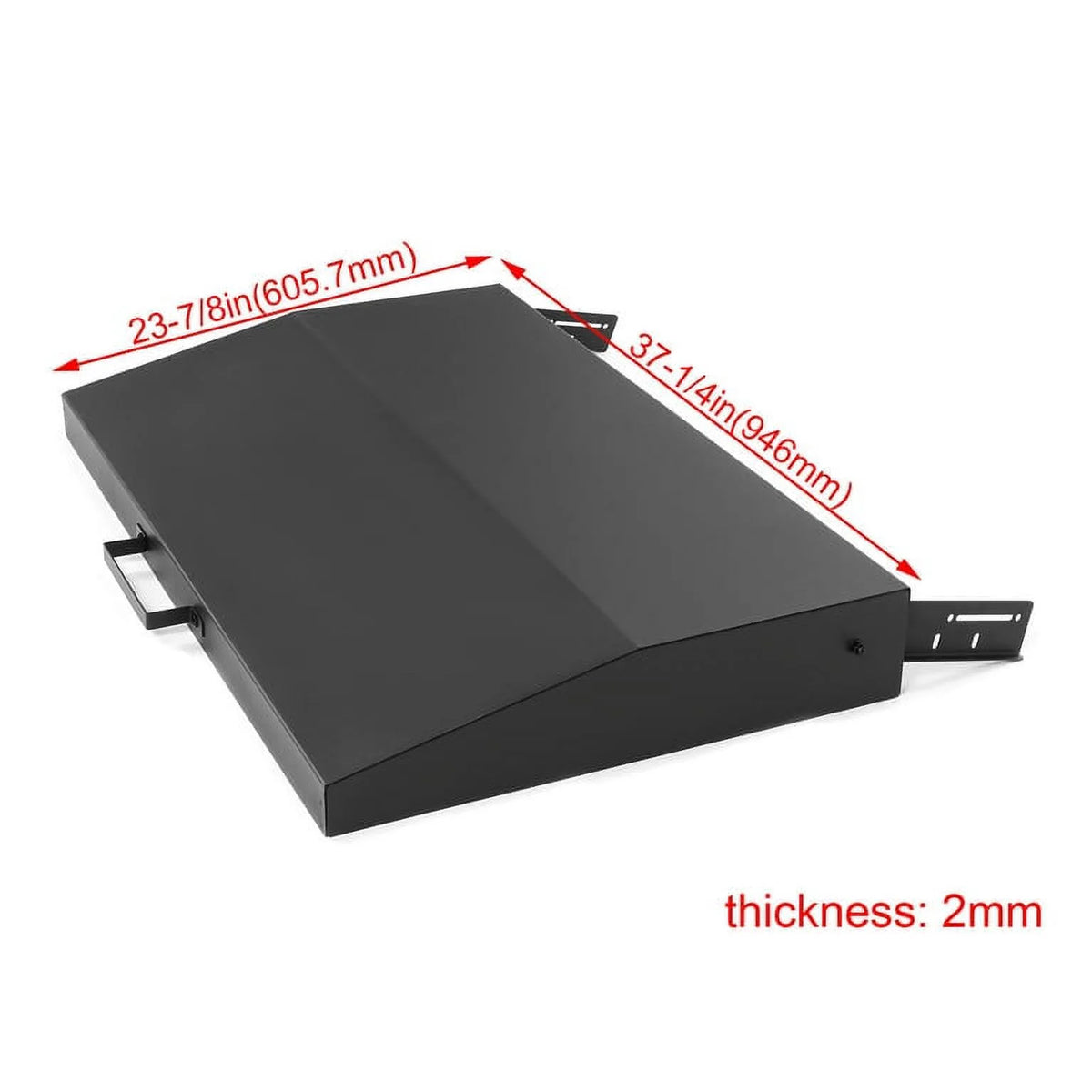36 in Griddle Hood Lid Black BBQ Hard Cover H856