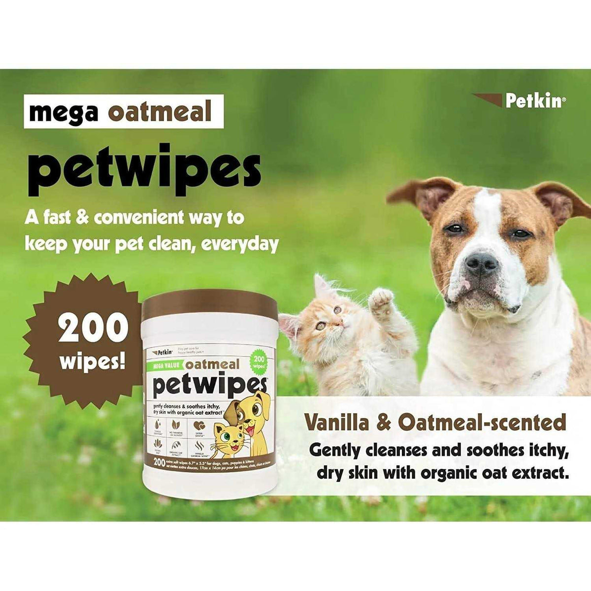 Oatmeal Pet Wipes 200 Count L85733