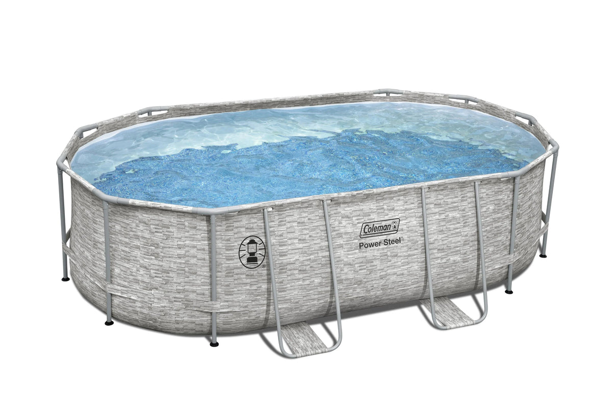 Power Steel Frame Oval Pool Set X616