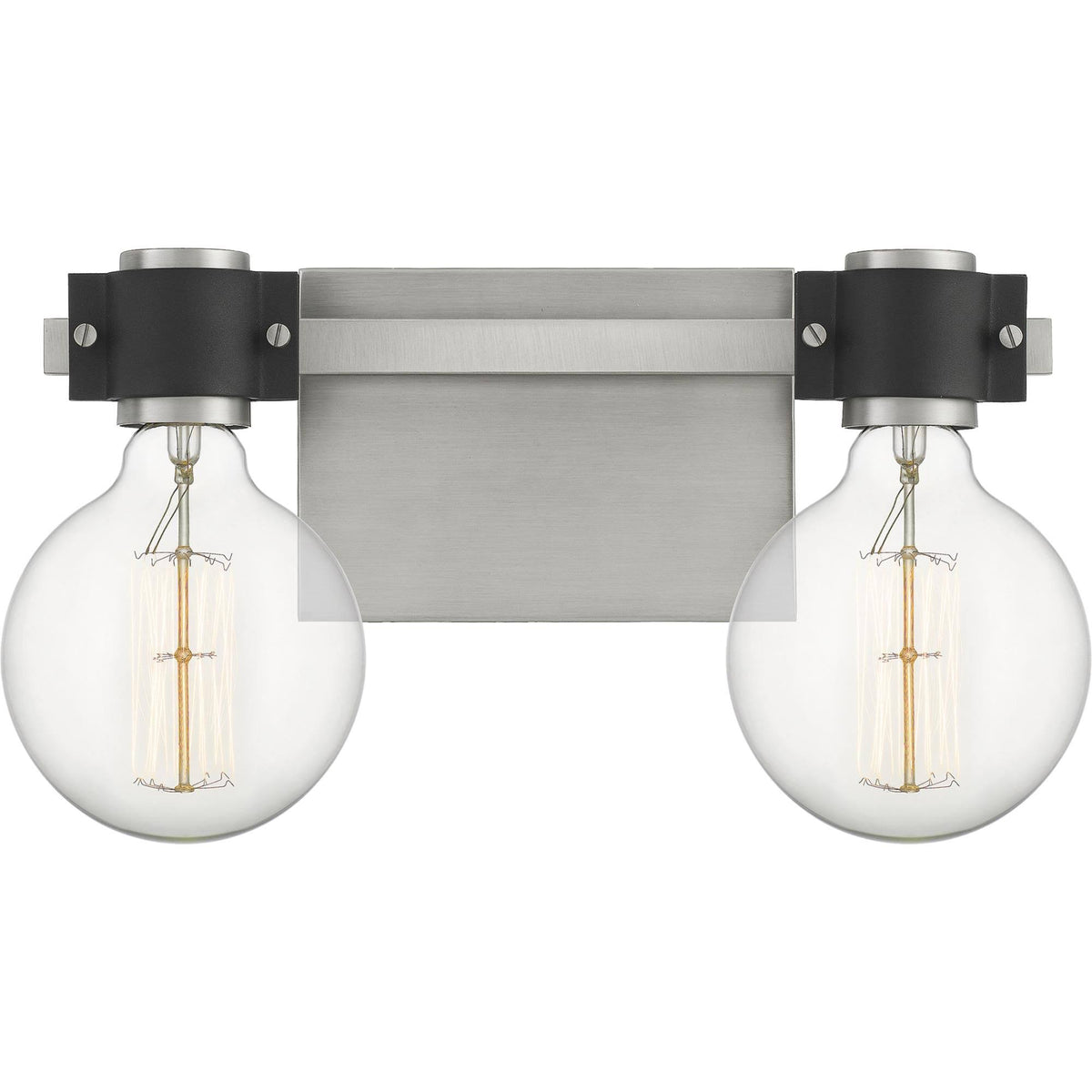 2 Light Antique Nickel Bath D38887