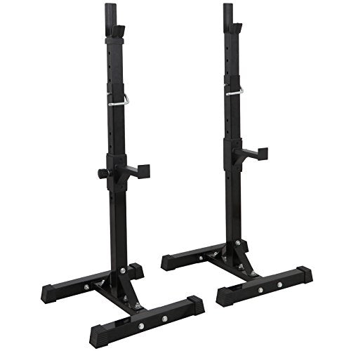 Adjustable Steel Squat Rack Pair 40''-66'' 550lbs U387627