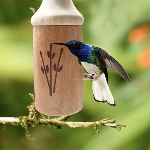 Natural Wooden Hummingbird House U920797
