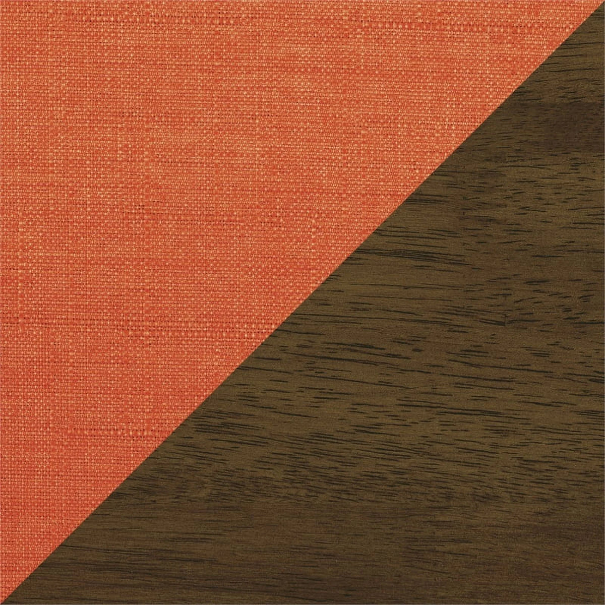 Orange Upholstered Fabric Accent Chair Z530