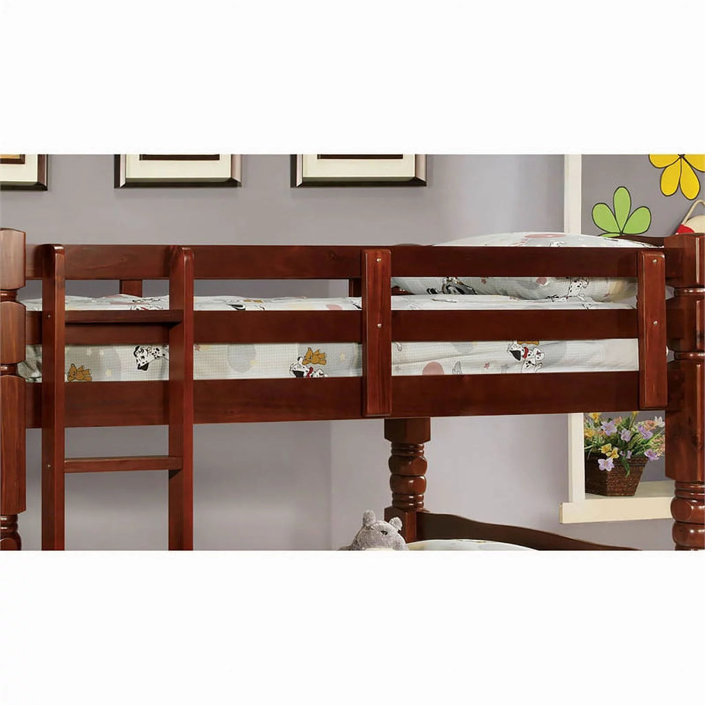 Wood Twin Over Twin Bunk Bed W979