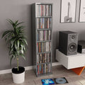 High Gloss Grey CD Cabinet S672062