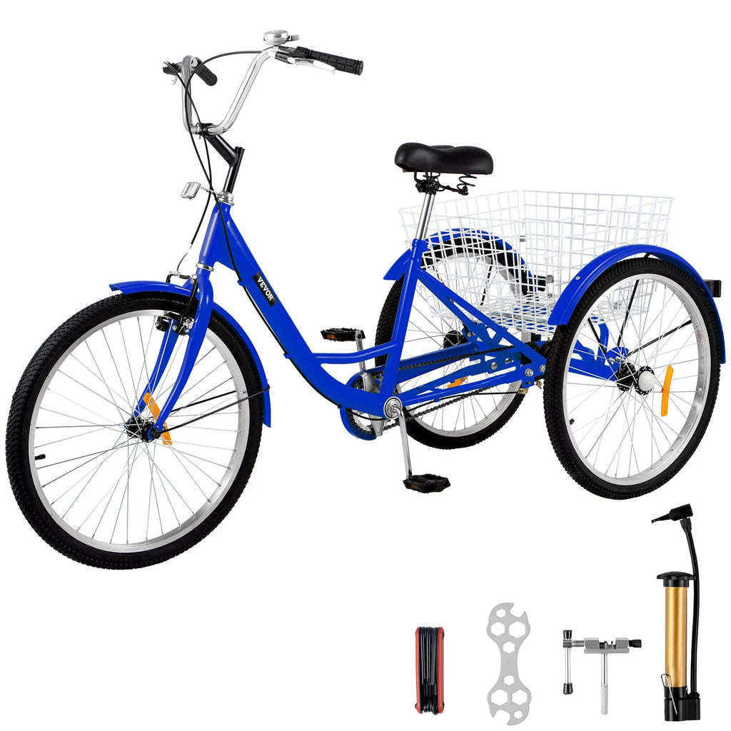 26in 7 Speed Adult Tricycle with Basket N687